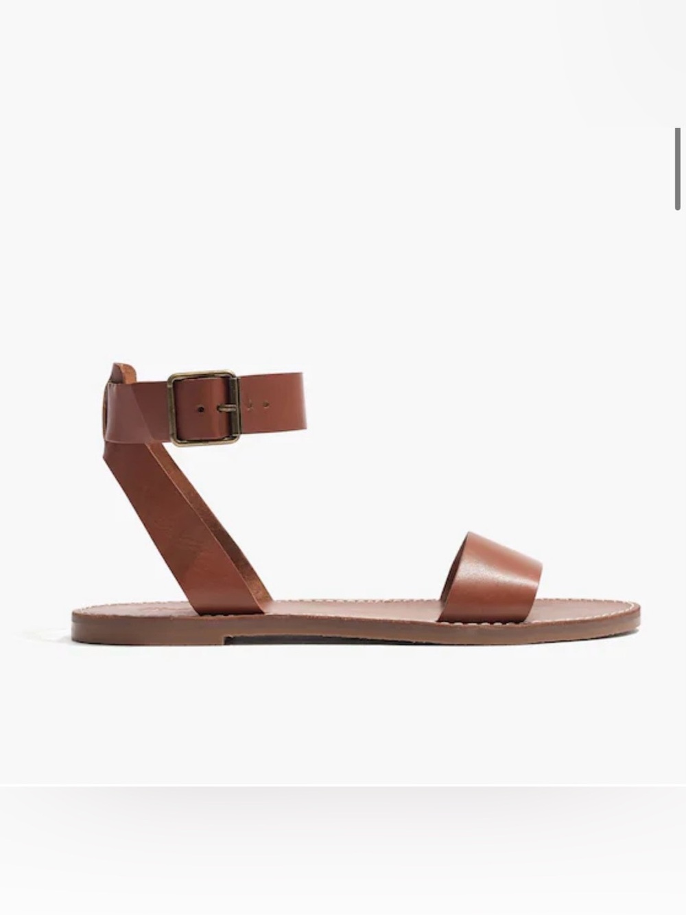 Madewell Ankle-Strap Brown Leather Sandals